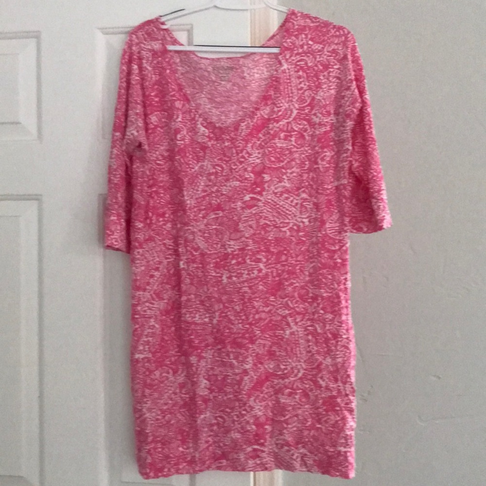 Lilly Pulitzer pink cotton dress